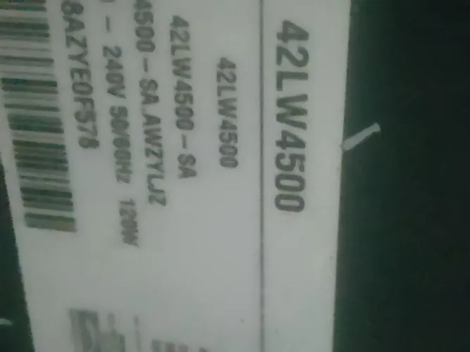 Tv LG 42 polegadas só serve para retirada de peças 