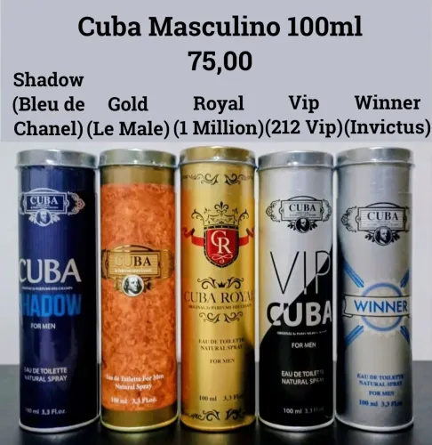 Perfumes Cubas ( entrega grátis)