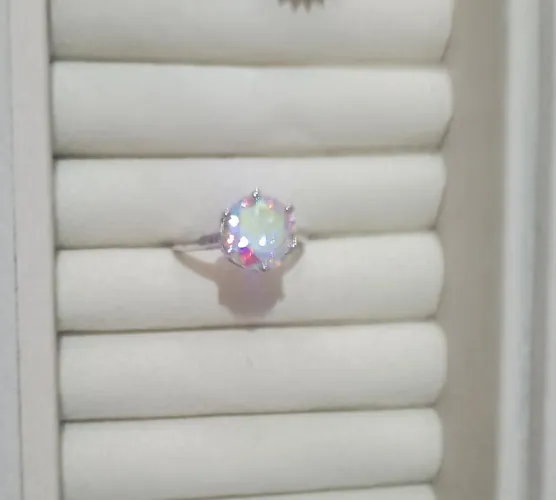 Anel solitário moissanite Furta cor