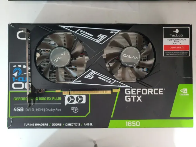 Placa de vídeo GTX 1650 4GB Galax