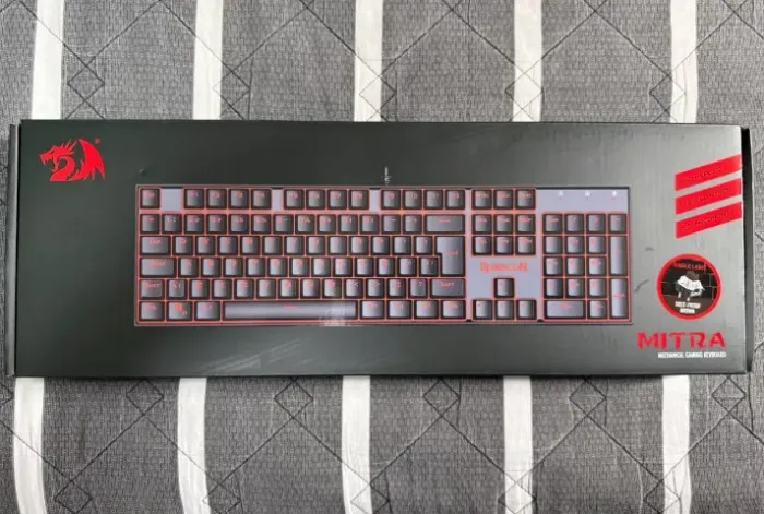 Teclado Mecânico Gamer Redragon Mitra Red K551, Swiches Outemu Red, ABNT2, Led Vermelho