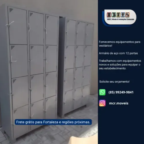 ARMARIO DE AÇO 12 PORTAS PARA VESTIARIO