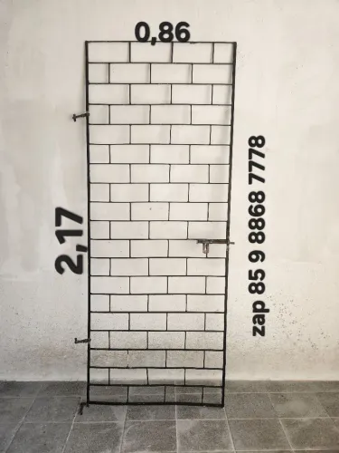 GRADE DE FERRO 0,86 X 2,17 zap 85 9 *