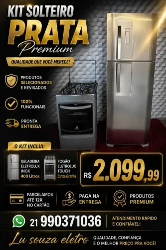 Kit solteiro prata 
