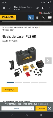 Nível a laser Fluke PLS 6R