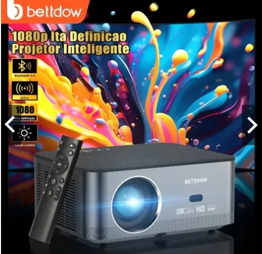 Projetor BETTDOW Full HD 1080P Projetor 4K 8K 700ANSI 13000Lumens Android WiFi LED