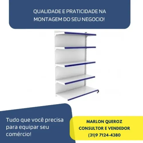 Gondola de Parede 5 bandejas Polar