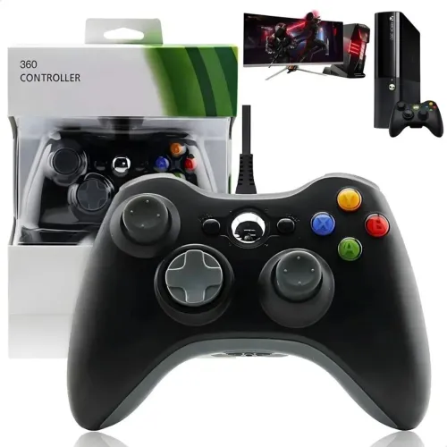 CONTROLE XBOX 360 VERSÃO PREMIUM ORIGINAL ATUALIZAÇÃO NOVA 2027