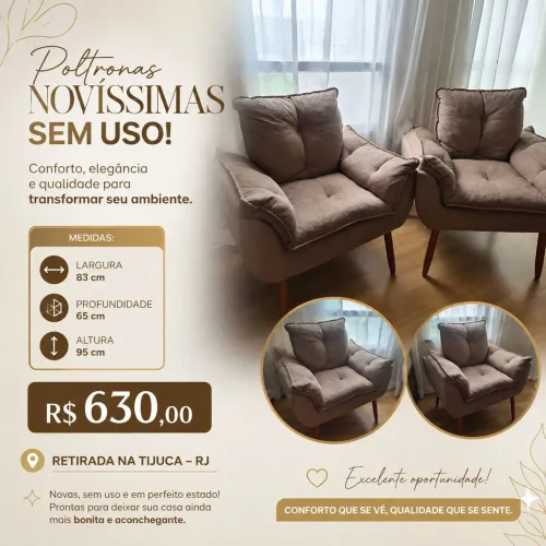 2 poltronas Novíssima