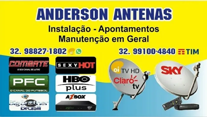 VENDA E INSTALAÇÃO DE ANTENAS - PARABÓLICA DIGITAL