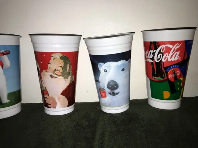 Copos Promocionais Descartáveis Coca-Cola Antigos