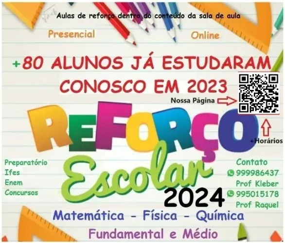 Aulas particulares de matemática, física e química e aulas reforço de matemática, física