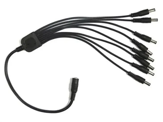 Rabicho P4 Cabo Adaptador Conector 1x8 Para Fontes cftv Fitaled