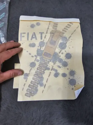 Novo uno emblema adesivo tampa traseira novo original fiat 