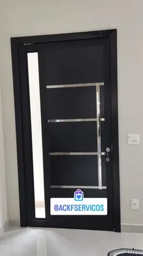 Portas pivotantes acm alumínio 