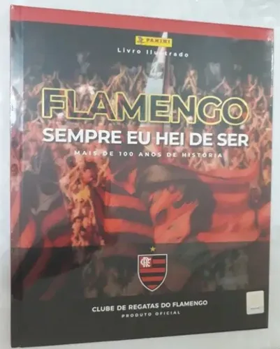 ÁLBUM LACRADO CAPA DURA FLAMENGO SEMPRE EU HEI DE SER FIGURINHAS VAZIO