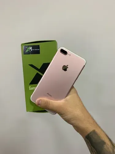 IPHONE 7 PLUS ROSA COM GARANTIA // IMPECÁVEL 
