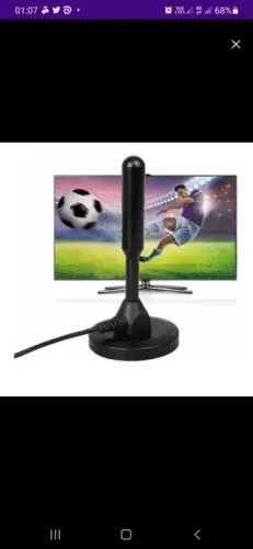 Antena Digital Interna para TV - Sinal Forte e Claro!