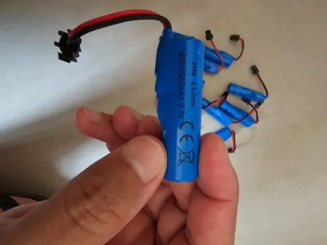 Bateria Recarregável Para Brinquedos Carrinho de Controle Remoto 500mAh 3.7V Li-ion