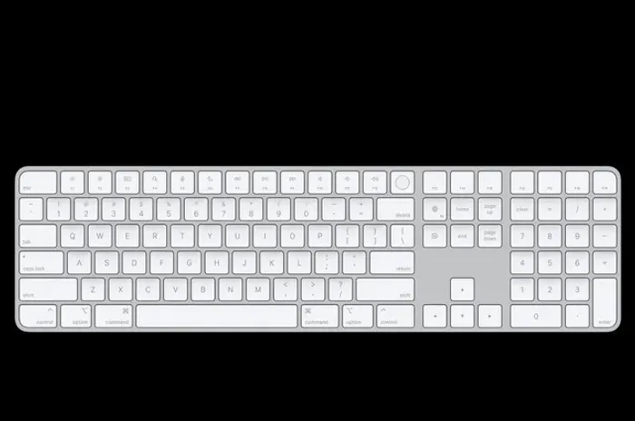 Teclado Sem Fio Magic Keyboard Apple Touch ID, Bluetooth, Conector Lightning USB-C (Novo)