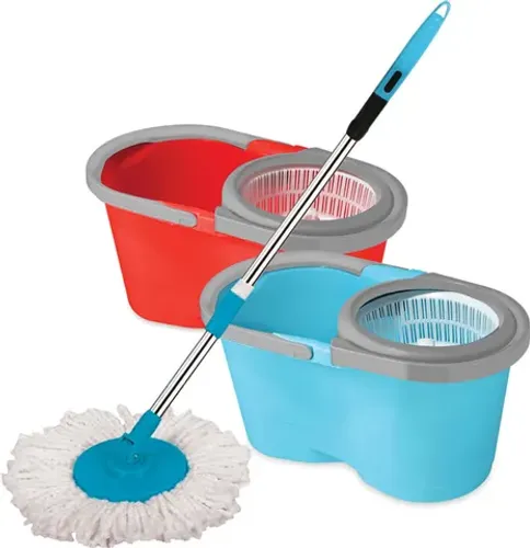 Balde Spin Mop 360 Com Esfregão Plastico Ud196 25x26x46,5cm