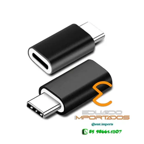 Adaptador OTG Usb Tipo C Macho x iPhone Fêmea