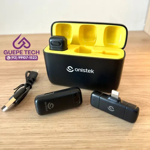 MICROFONE DUPLO DE LAPELA PARA IPHONE