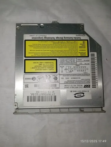 Gravadora e Leitor de CD/DVD NOTEBOOK IDE Dell 1525 TS-L632