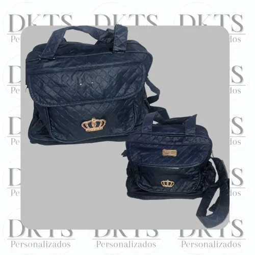 Kit Bolsa Maternidade Luxo Azul Marinho