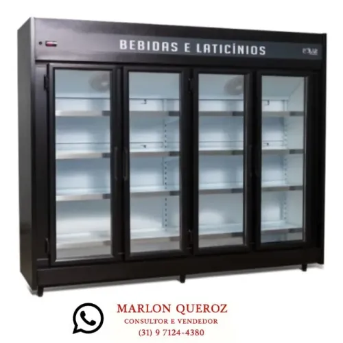 Refrigerador 4 Portas Polar 127/220v Preto