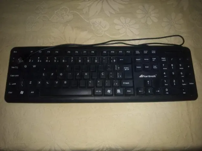 Teclado fortrek standard skl 104 abnt2 preto 