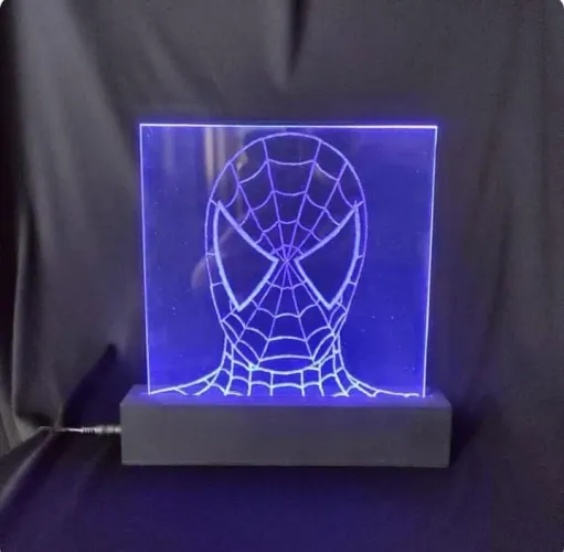 Luminaria LED do Homem Aranha