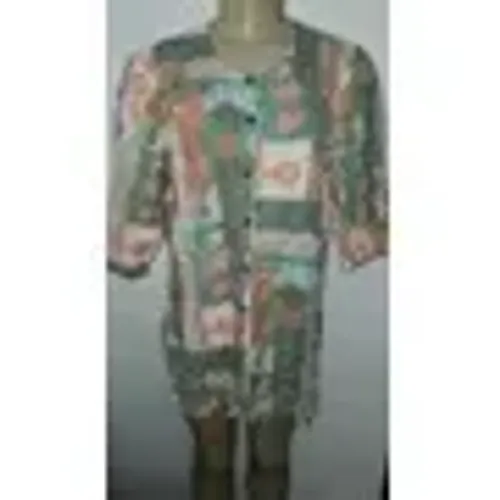 Camisa Viscose Xadrez Floral G