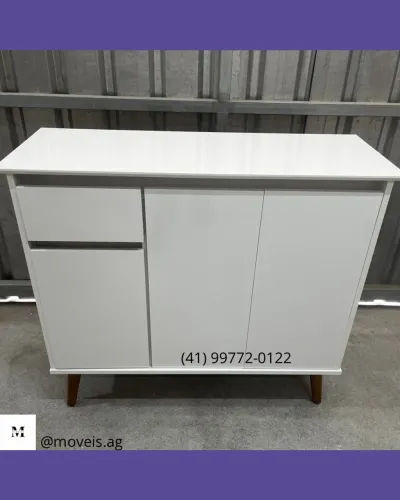 Aparador branco com gaveta - Entregamos 