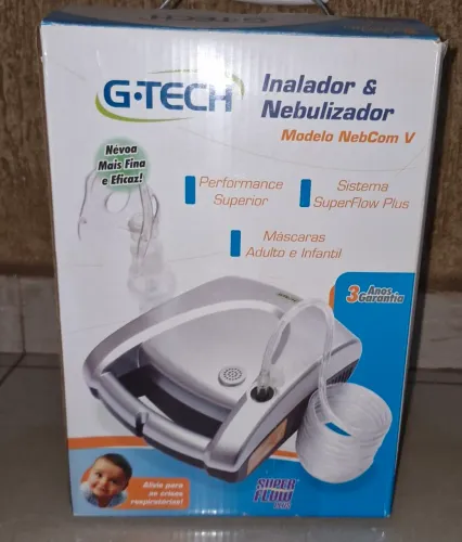 Inalador e Nebulizador G-Tech NebCom V