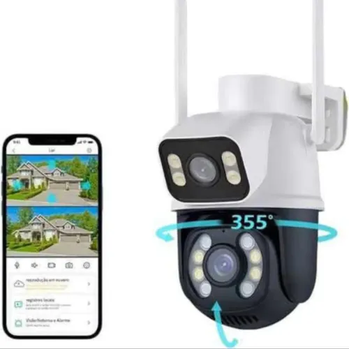 Câmera de segurança WI-FI com resolução Full HD.