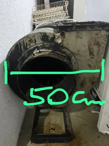 Exaustor 1,5 hp, 50 cm diametro caracol