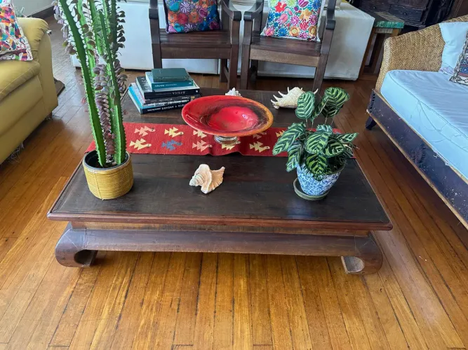 Mesa de centro madeira de demolição