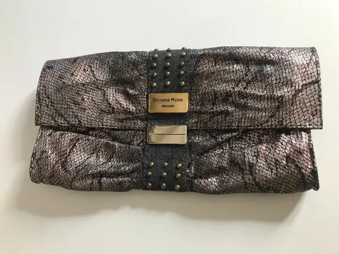 Bolsa De Mão Marrom Estampado Da Marca Morena Rosa 