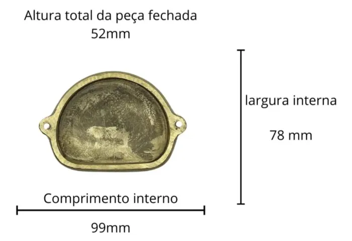 Mufla de latão tamanho 6 