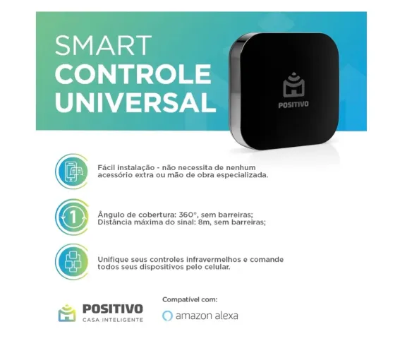 Smart Controle Universal Wi-Fi Positivo Casa Inteligente