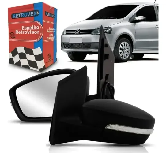 Retrovisor Fox Spacefox Crossfox 2010 2011 2012 2013 2014 Com controle E Pisca