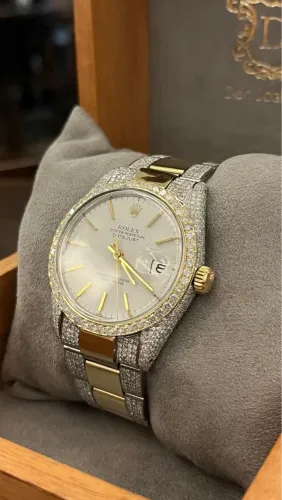 LIQUIDANDO !! ROLEX OURO 18k E DIAMANTES