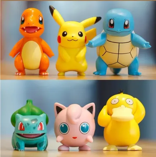 Bonecos Pokemon Pikachu Charmander Squirtle