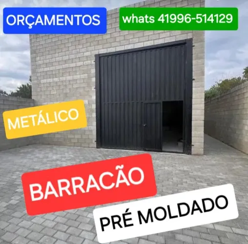 Barracão Pré Moldado Metálico whats 41996-514129 Anderson 