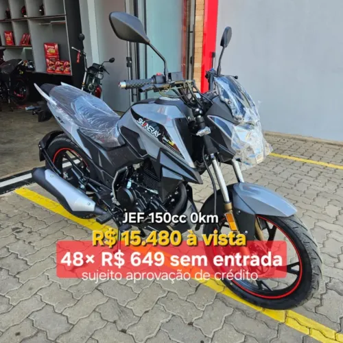 Jef S 150 0km (48 x R$649 S/entrada).