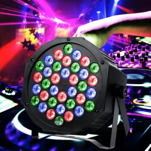 Canhão Par Led RGB Colorido Bivolt DMX Bivolt - 1 pç