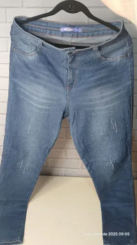 Calça Jeans Feminina Azul - Tamanho 46