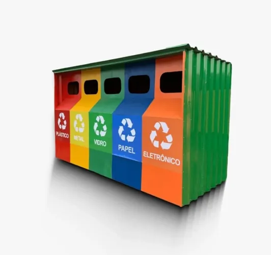 Container coleta seletiva lixo (eco ponto)