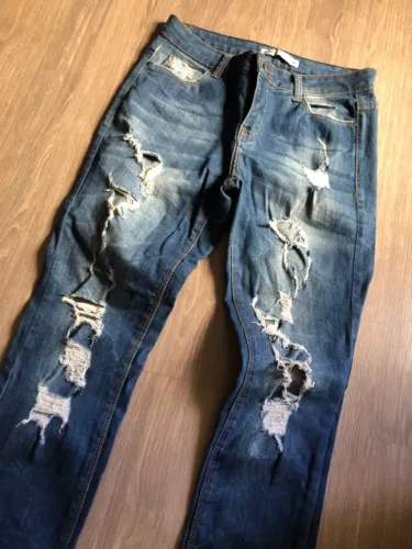 CALÇA JEANS DESTROYED 